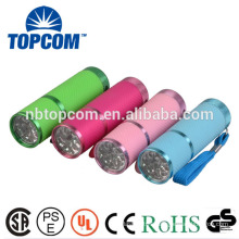 Fluorescent Rubber Small LED Flashlight